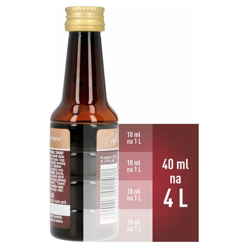 Essência com sabor a ginja com brandy, 40 ml - para 4 L - 5