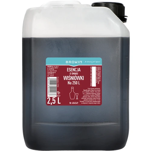 Essência com sabor a ginjinha, 2,5 L para 250 L de bebida pronta