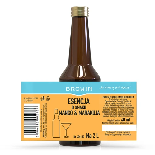 Essência com sabor a manga & maracujá para 2 L - 40 ml - 5