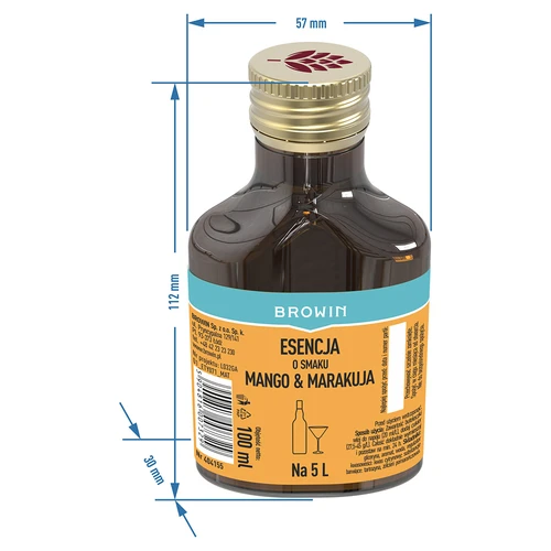 Essência com sabor a manga & maracujá para 5 L, 100 ml - 6