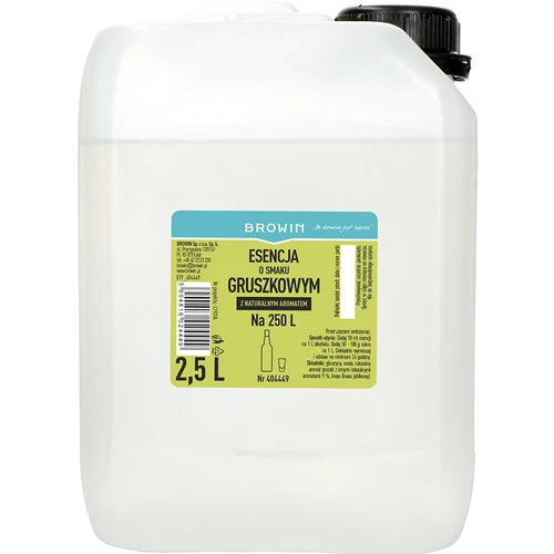 Essência com sabor a pera, aroma natural, 2,5 L