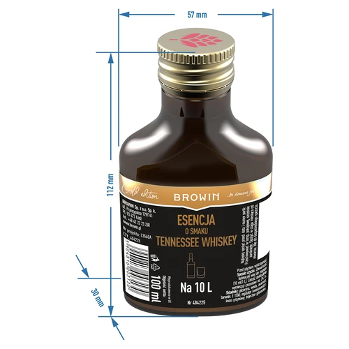 Essência com sabor a Tennessee whiskey para 10 L - 100 ml - 6