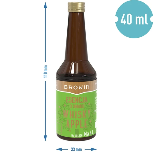 Essência com sabor a Whisky Apple - 40 ml, para 4 L - 7