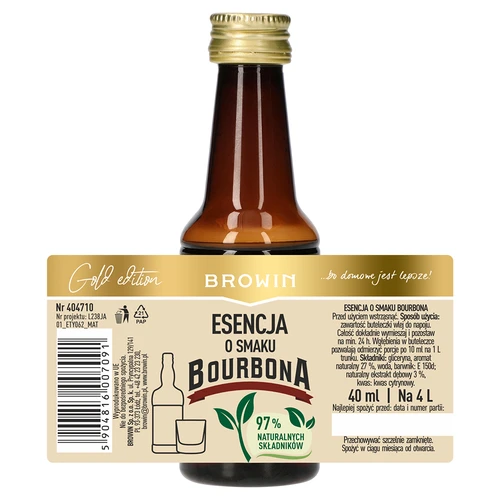 Essência com sabor a Bourbon para 4 L, 40 ml - 5