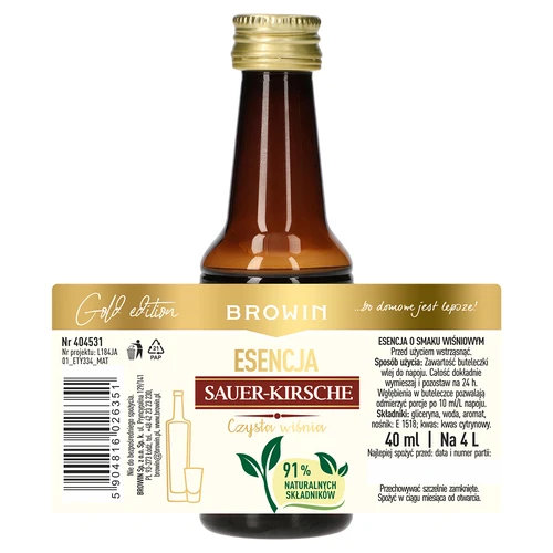 Essência Sauer-Kirsche – Cereja Pura, 40 ml, para 4 L - 5