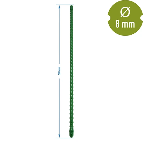 Estaca de aço revestida a PE 0,6 m x 8 mm - 2