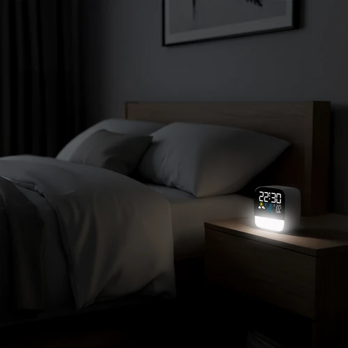 Estação meteorológica eletrónica Soens - com sensor sem fios, despertador e luz - 6