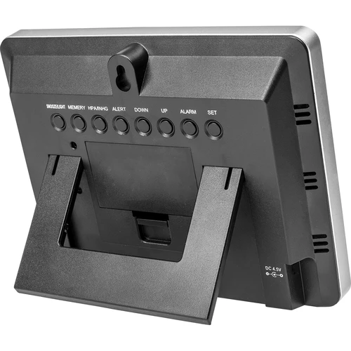 Estação meteorológica RCC – eletrónica, retroiluminada, sem fios, com sensor, preta - 3