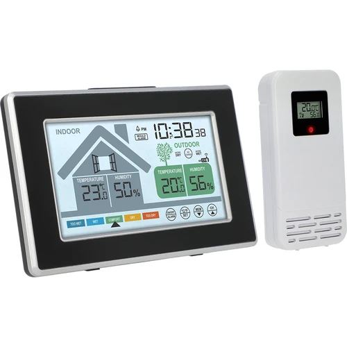 Estação meteorológica Soens – eletrónica, com sensor exterior sem fios - 2