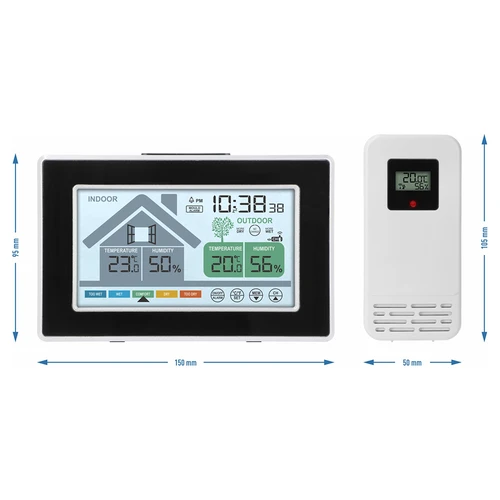 Estação meteorológica Soens – eletrónica, com sensor exterior sem fios - 6