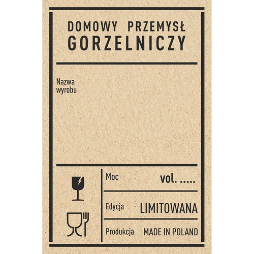 Etiquetas autocolantes 60x90 mm para garrafas, vodka, estilo PRL, 20 unidades