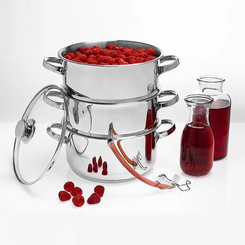 Extrator de sumo a vapor em aço inoxidável 5 L com função de cozer a vapor - 11