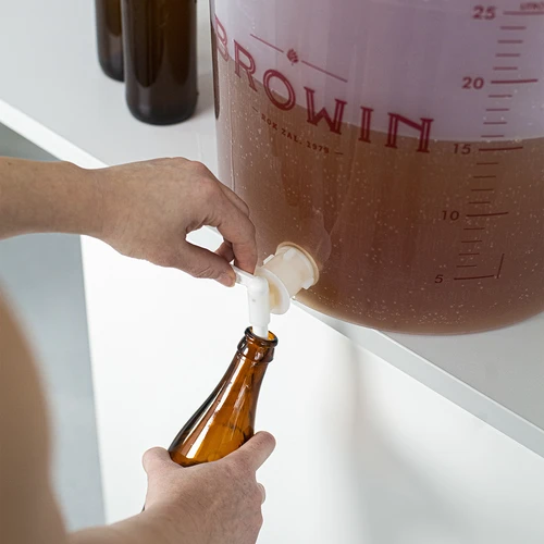 Fermentador 30 L com graduação impressa, torneira e 3 borbulhadores - 6