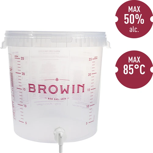 Fermentador 30 L com tampa e torneira - 4