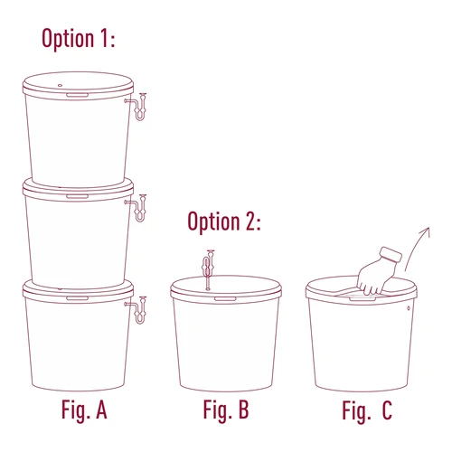 Fermentador 30 L com tampa e torneira - 12