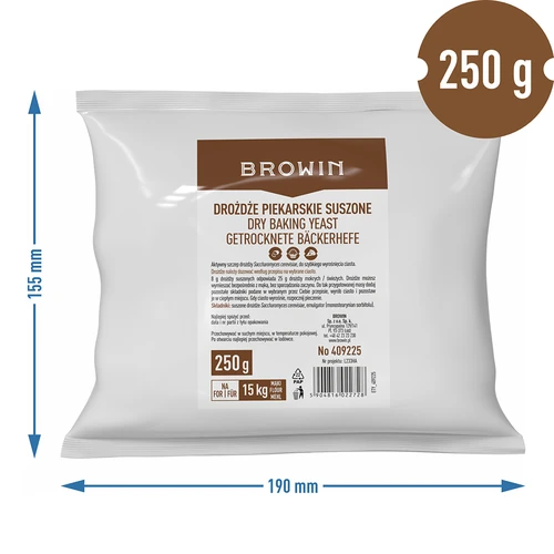 Fermento de padeiro seco, 250 g - 4