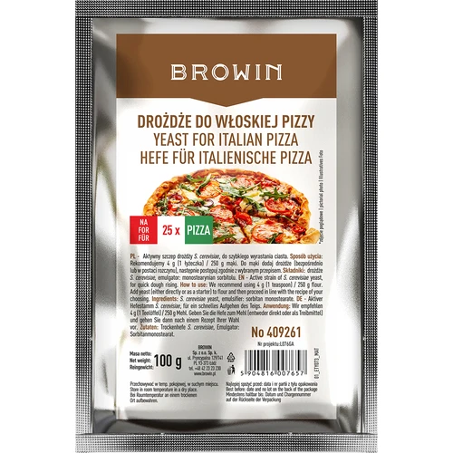 Fermento seco para pizza italiana - 100 g