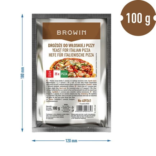Fermento seco para pizza italiana - 100 g - 3