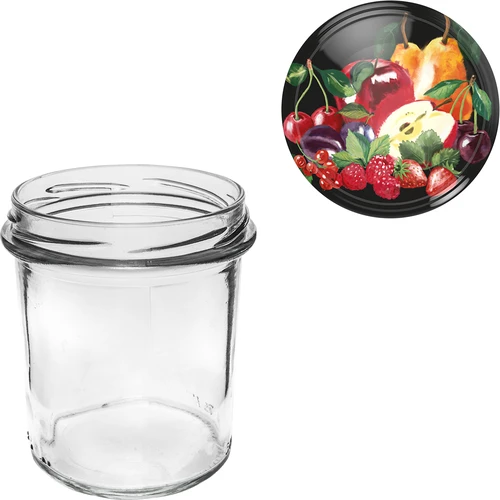 Frasco 350 ml com tampa colorida - 6 un. - 8