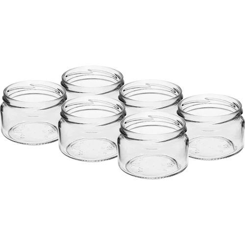 Frasco baixo 200 ml - com tampa preta fi 82/6, 6 unid. - 4