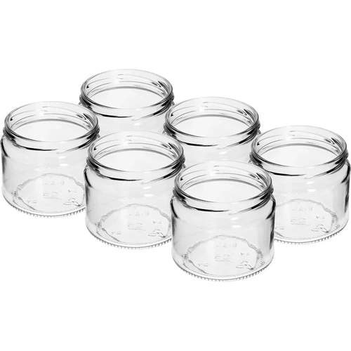 Frasco baixo 330 ml - com tampa colorida Ø 82/6, 6 unidades - 3