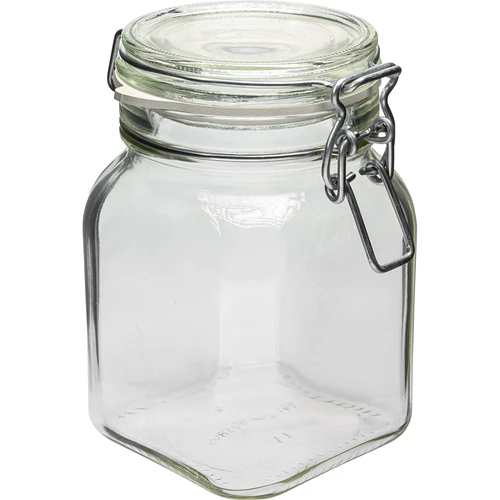 Frasco Comfort 750 ml quadrado, com fecho hermético
