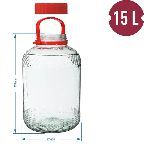 Frasco de 15 L com tampa de plástico - 6