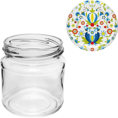 Frasco de 212 ml com tampas coloridas ø 66. - 9