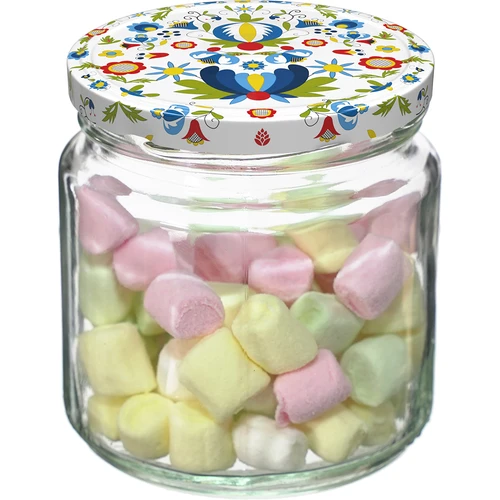 Frasco de 212 ml com tampas coloridas ø 66. - 6