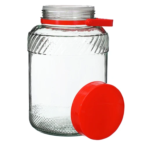 Frasco de 5 L com tampa de plástico