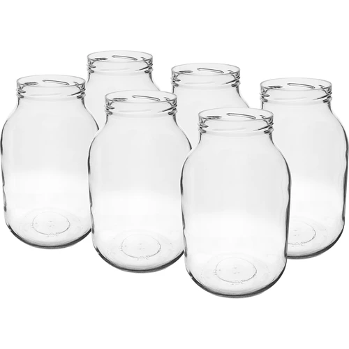 Frasco de Vidro 3 L Ø100 mm, 6 un.