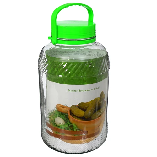 Frasco de vidro de 8 L, com pinças - 3