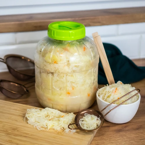 Frasco inquebrável e multifuncional para fermentação + pinças, 5 L - 8