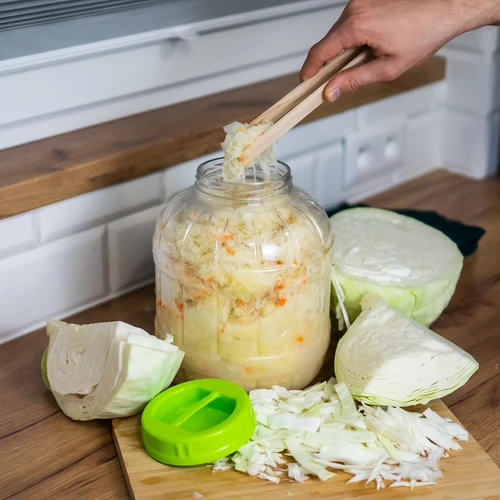 Frasco inquebrável e multifuncional para fermentação + pinças, 5 L - 9