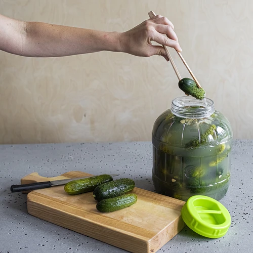 Frasco inquebrável e multifuncional para fermentação + pinças, 5 L - 4