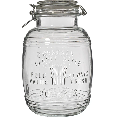 Frasco tipo barril "OLD" 3 L com fecho mecânico