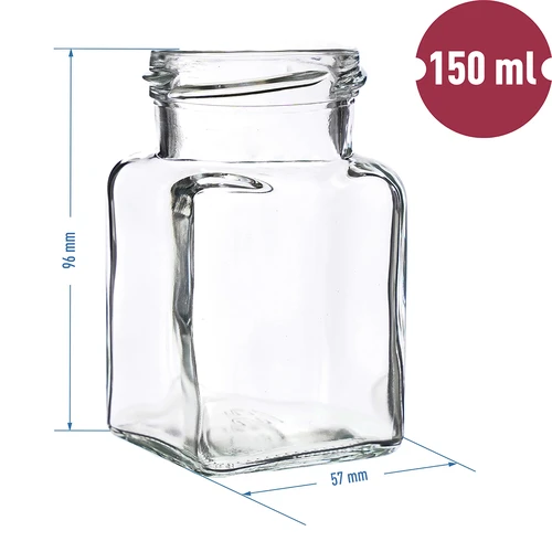 Frasco TO 150 ml Quatro Cantos, tampa Ø 53 mm - 6 unid. - 5