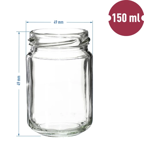 Frasco TO 156 ml com tampa colorida fi 53/4 - 6 unidades - 7