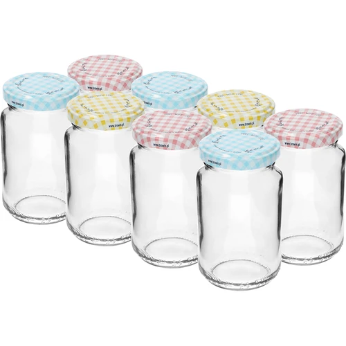 Frasco TO 190 ml com tampa colorida fi 53 - 8 unid. - 2