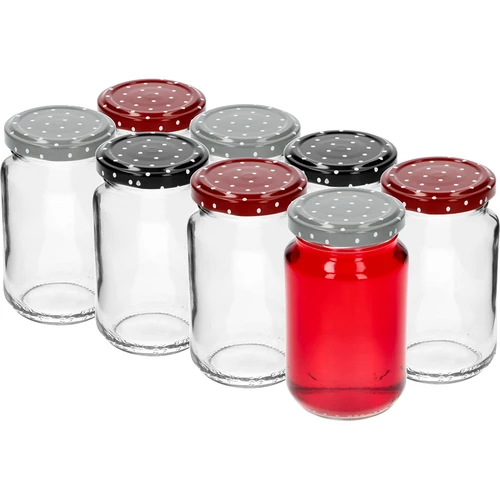 Frasco TO 190 ml com tampa colorida fi 53 - 8 unid. - 4