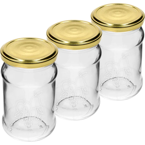 Frasco TO 300 ml com impressão - mistura de frutas e tampa fi 66/4 - 3 unidades - 2