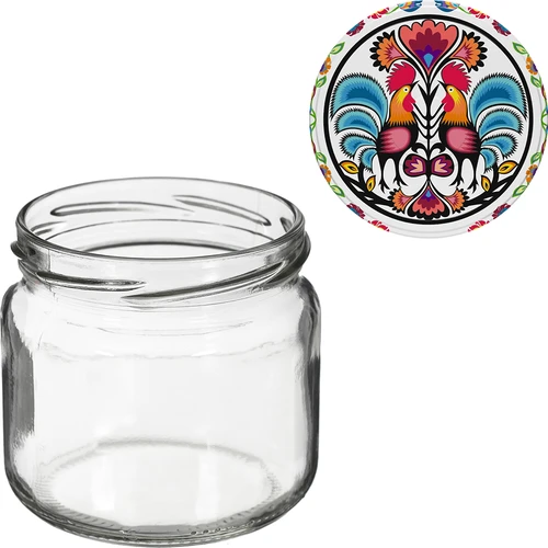 Frasco TO 370 ml com tampa colorida fi82/6 - 6 unid. - 5