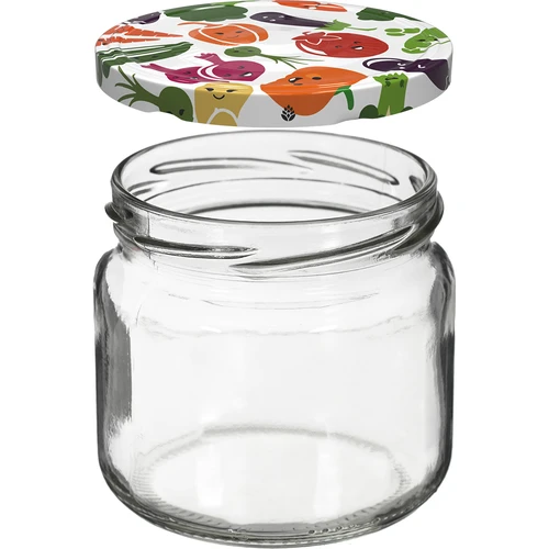 Frasco TO 370 ml com tampa colorida fi82/6 - 6 unid. - 3
