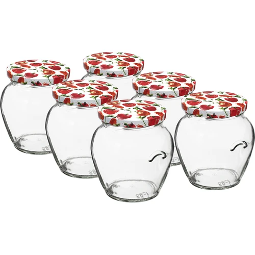 Frasco TO Ânfora 580 ml com tampa colorida fi82/6 — 6 unid.