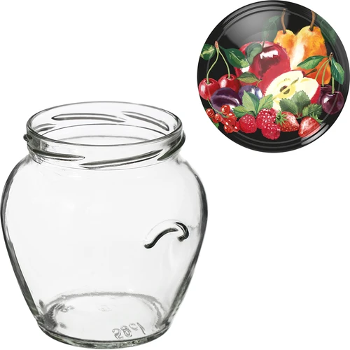 Frasco TO Ânfora 580 ml com tampa colorida fi82/6 — 6 unid. - 8