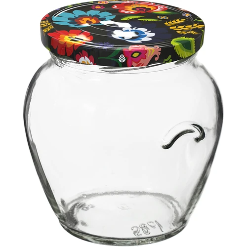 Frasco TO Ânfora 580 ml com tampa colorida fi82/6 — 6 unid. - 2