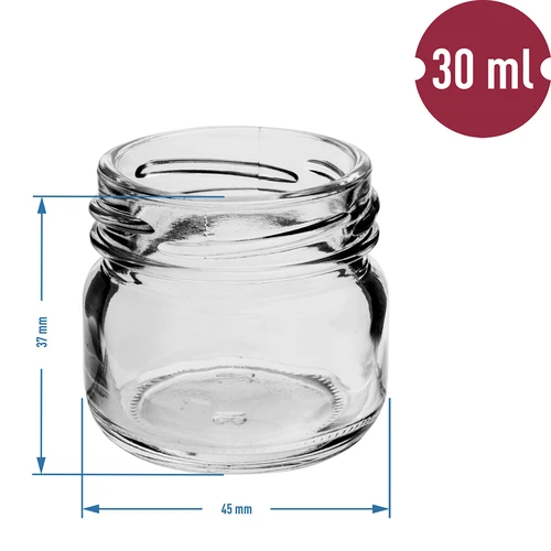 Frasco twist-off 30 ml com tampa colorida, diâmetro 43 mm - 10 unid. - 4