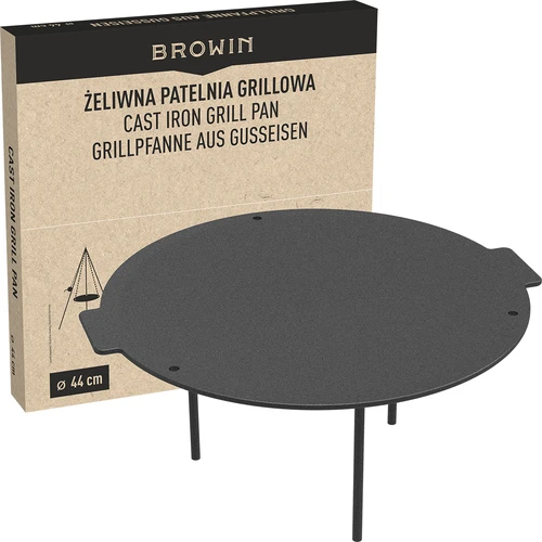 Frigideira grelhadora em ferro fundido, Ø 44 cm - 10