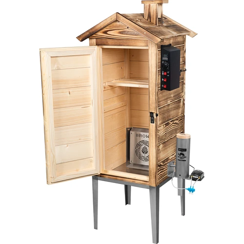 Fumador de jardim 200 L dragON Wood 100E – a lenha, módulo de aquecimento elétrico e controlador - 3