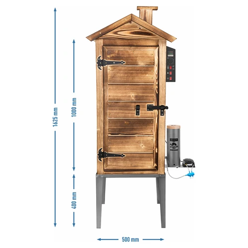 Fumador de jardim 200 L dragON Wood 100E – a lenha, módulo de aquecimento elétrico e controlador - 4